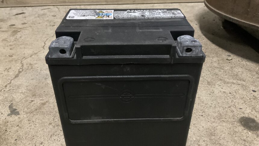 赤穂市で回収処分したバッテリー