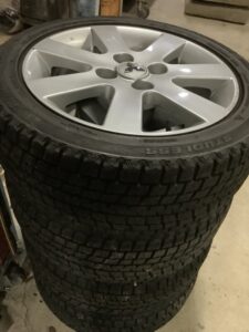 兵庫県たつの市神岡町沢田でアルミタイヤの回収からタイヤ処分までさせて頂きました。