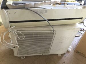 赤穂郡上郡町細野でエアコン取り外しからエアコン引き取りまで無料でさせていただきました。