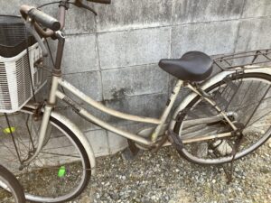 兵庫県たつの市で処分した自転車