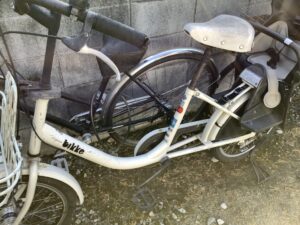 兵庫県たつの市で処分した自転車