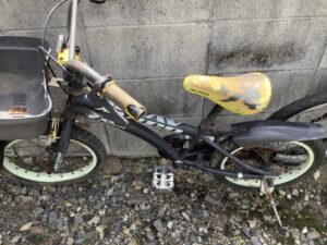 赤穂郡上郡町で処分した自転車
