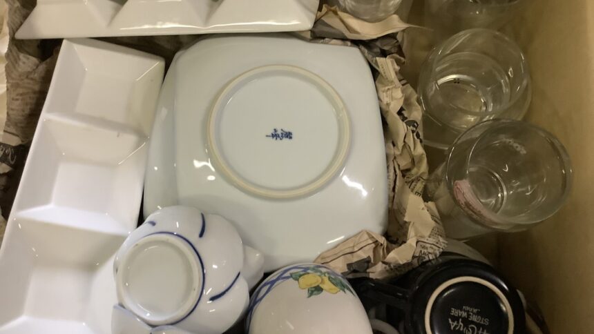 兵庫県宍粟市で処分した食器
