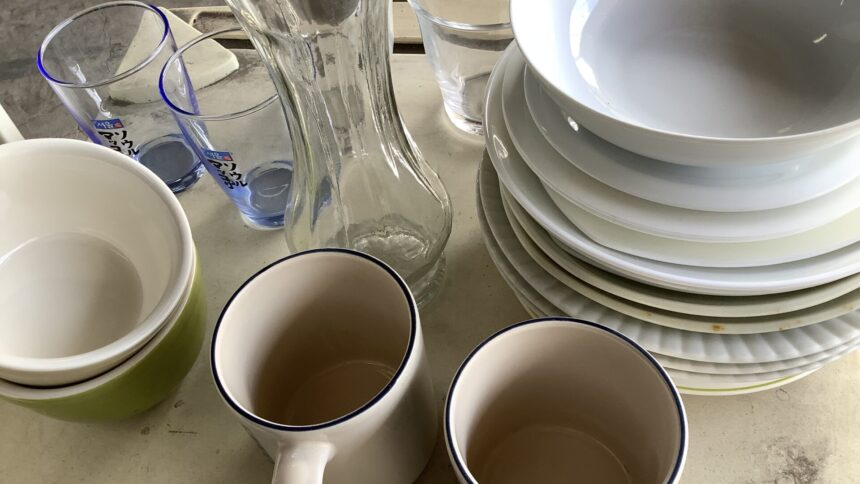 兵庫県赤穂市で処分した食器