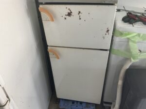 宍粟市山﨑町田井で冷蔵庫の引き取りから処分までさせて頂きました。