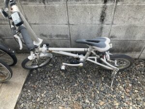 赤穂郡上郡町で自転車の引き取りから処分までさせて頂きました。
