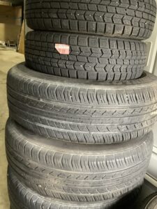 宍粟市一宮町横山でタイヤの引き取りから処分までさせて頂きました。