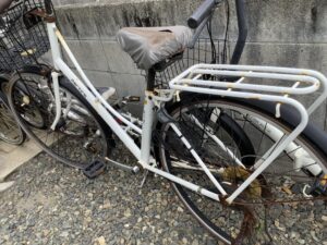 佐用郡佐用町大畑で自転車の回収から処分までさせて頂きました。