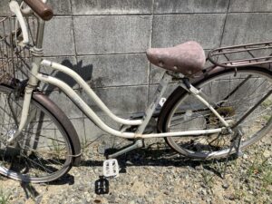 揖保郡太子町立岡で自転車の引き取りから処分までさせて頂きました。