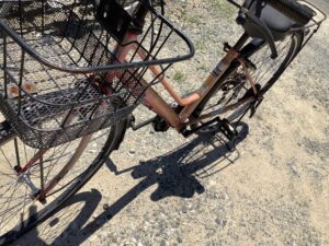 揖保郡太子町老原で自転車の回収から処分までさせて頂きました。