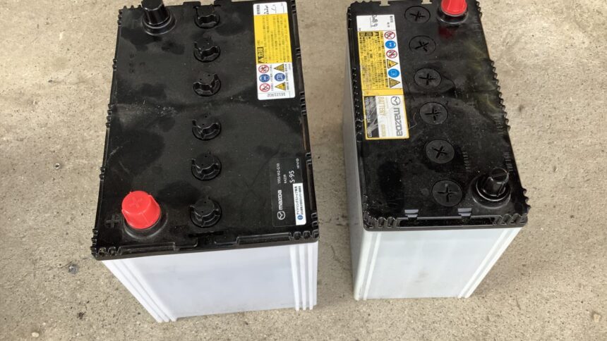 兵庫県赤穂市で処分したバッテリー