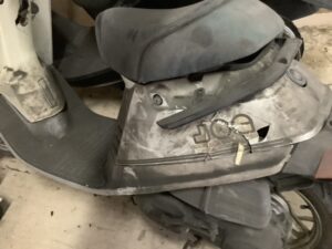 揖保郡太子町松尾でバイクの引き取りから処分までさせて頂きました。