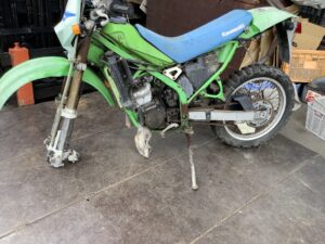 相生市汐見台でバイクの引き取りから処分までさせて頂きました。