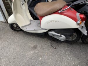 赤穂市中山でバイクの引き取りから処分までさせて頂きました。