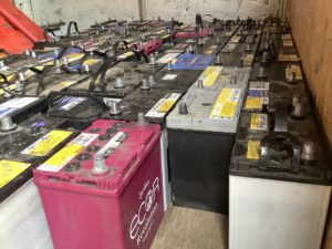 たつの市揖保川町野田でバッテリーの回収から処分までさせて頂きました。