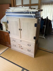 宍粟市山﨑町青木でタンスの回収から処分までさせて頂きました。