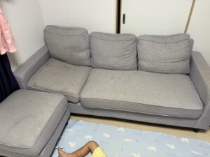 宍粟市山﨑町門前でソファーの引き取りから処分までさせて頂きました。