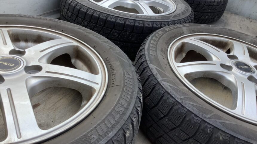 赤穂郡上郡町で引き取り回収から処分までしたアルミタイヤ