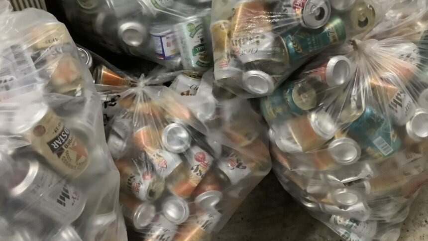 兵庫県姫路市で引き取り回収から処分までした不用品の空き缶