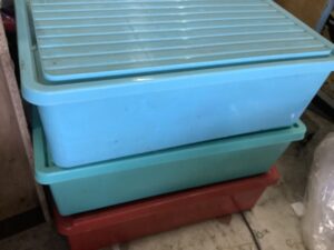 兵庫県たつの市で引き取り回収から処分までした不用品の収納ケース