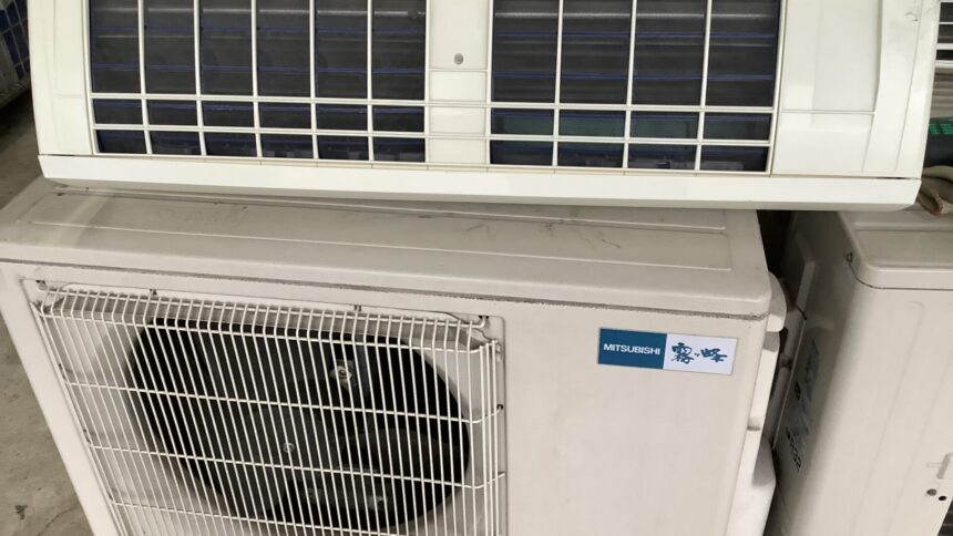 兵庫県宍粟市で取り外し回収から処分までしたエアコン