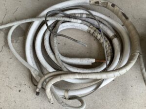 兵庫県姫路市で取り外し回収から処分までしたエアコン配管