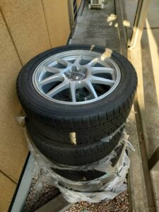 揖保郡太子町で引き取り回収から処分までしたアルミタイヤ