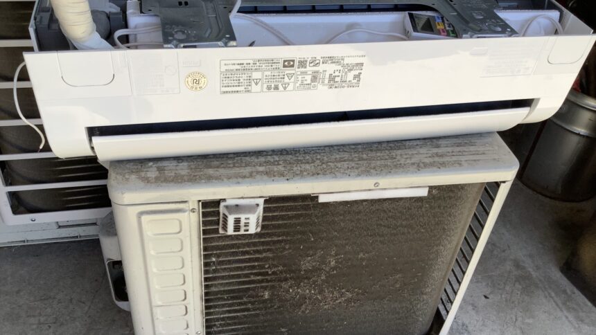 赤穂郡上郡町で取り外し回収から処分までしたエアコン