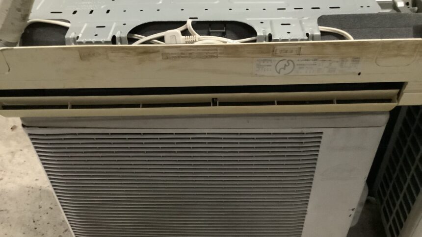 兵庫県姫路市で取り外し回収から処分までしたエアコン