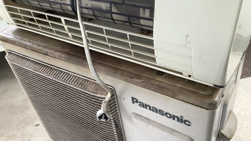 兵庫県赤穂市で取り外し回収から処分までしたエアコン