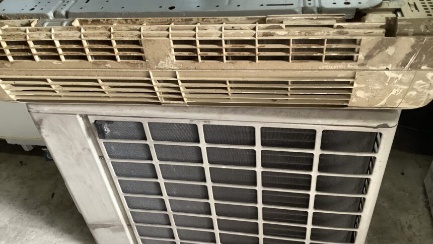 兵庫県宍粟市で取り外し回収から処分までしたエアコン