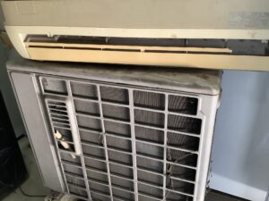 兵庫県たつの市で取り外し回収から処分までしたエアコン